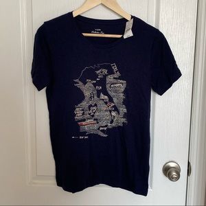 JCrew Factory navy collection Tee